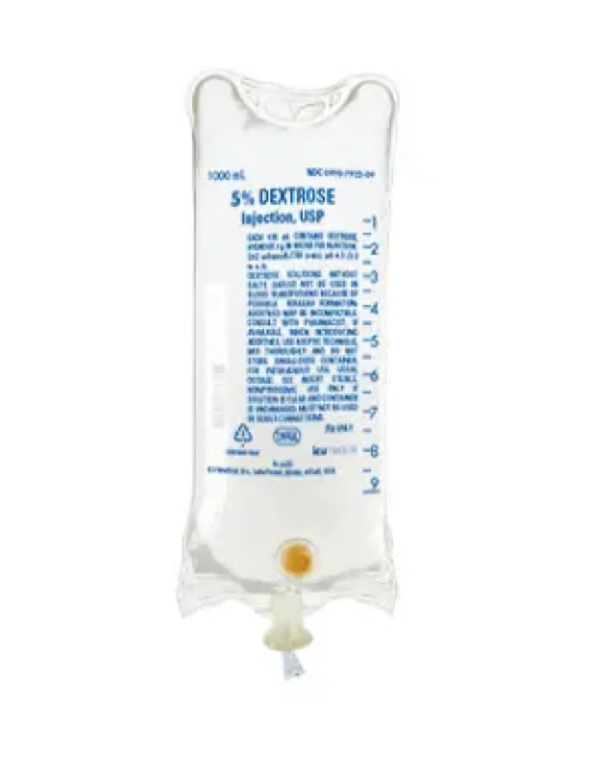 ICU MEDICAL 5% DEXTROSE IN WATER 1000ML