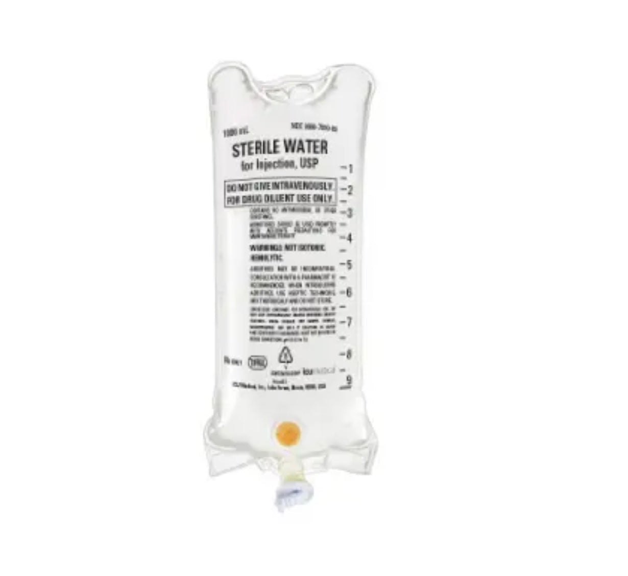 ICU MEDICAL STERILE WATER FOR INJECTION 1000ML ICU799009
