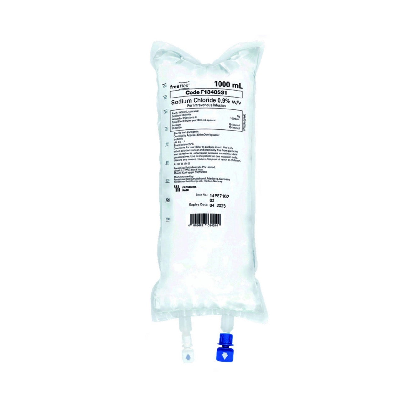 FRESENIUS KABI 0.9% Sodium ChlorideInjection, USP 1000ml