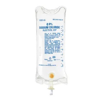 ICU MEDICAL 0.9% SODIUM CHLORIDE INJECTION USP 1000ML (12/CS)