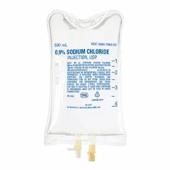 0.9% SODIUM CHLORIDE INJECTION USP 500ML (18/CS)