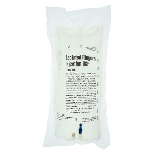 BAXTER LACTATED RINGER INJECTION, USP1000ML VIAFLEX CONTAINER #2B1324X