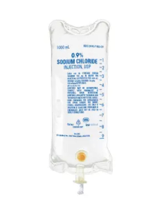 ICU MEDICAL .9% SODIUM CHLORIDE 1000ML