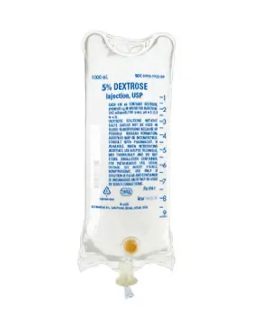 ICU MEDICAL 5% DEXTROSE IN WATER 1000ML