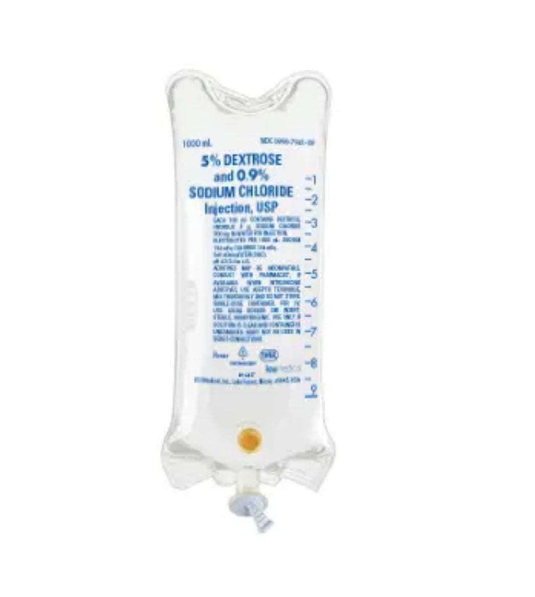 ICU MEDICAL 5% DEXTROSE IN .9% SODIUM CHLORIDE 1000ML ICU79410