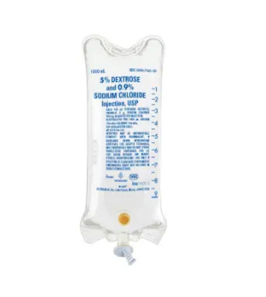 ICU MEDICAL 5% DEXTROSE IN .9% SODIUM CHLORIDE 1000ML ICU79410