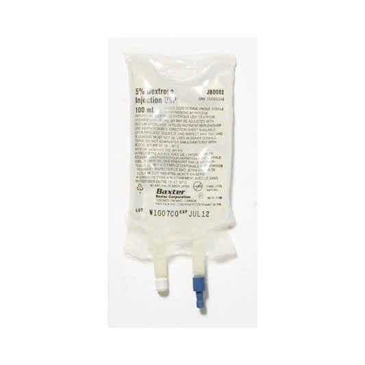 Baxter 5% DEXTROSE INJ USP 100 ML #2B0087